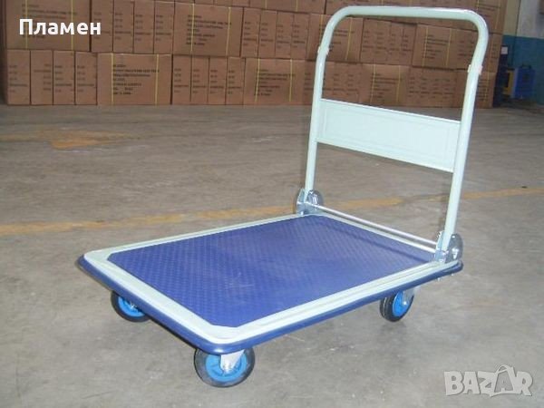 Ръчна багажна платформена количка с 4 колела до 150 кг. И до 300 кг., снимка 14 - Железария - 39886061