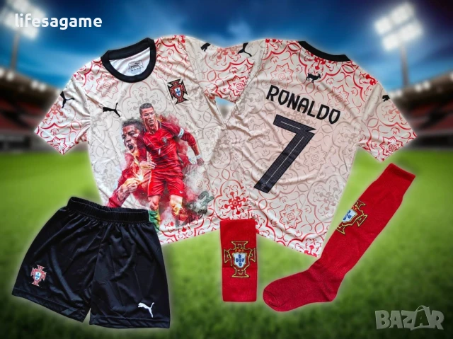 Детско - юношески футболен екип Португалия Роналдо Portugal Ronaldo 