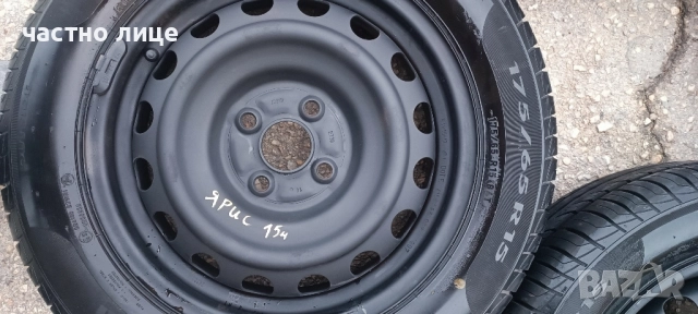 4 броя ламаринени джанти 15 цола,4/100, снимка 6 - Гуми и джанти - 52091570