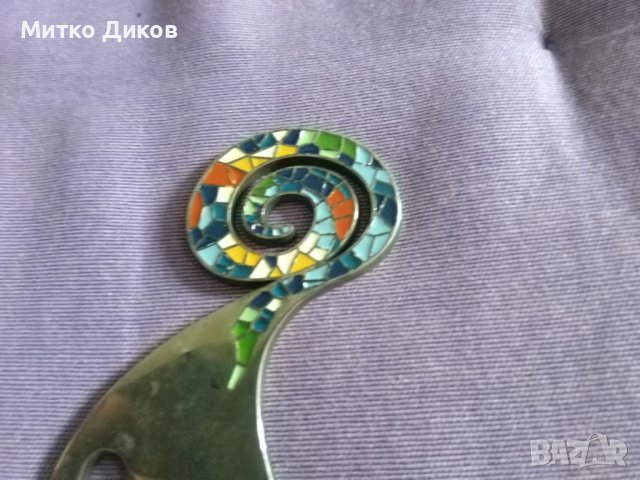 Метална отварачка винтидж  емайл маркирана Барселона 10см, снимка 2 - Колекции - 37483501