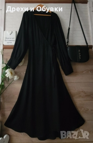 Дълга черна рокля прегърни ме ZIZZI , снимка 8 - Рокли - 51752635