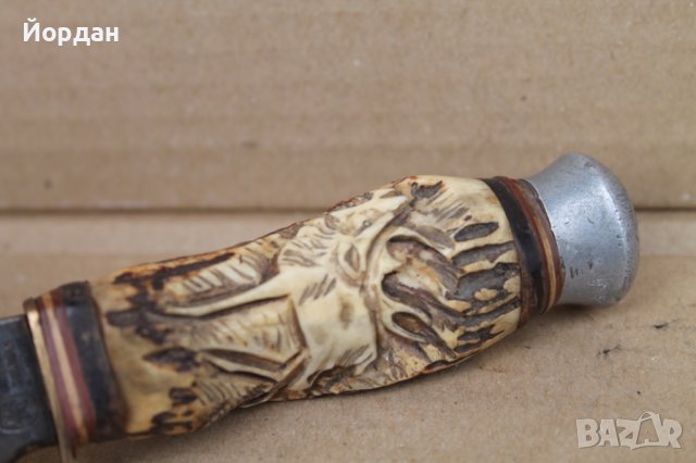 Немски ловен нож ''Doppelren Solingen'', снимка 12 - Антикварни и старинни предмети - 42611862