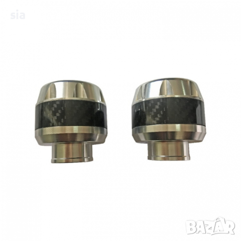 Краш бар за мотоциклет, Краш тапи за мотор, алуминий, сив цвят