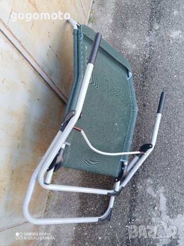 Плажен стол люлеещ, сгъваем шезлонг люлка,зиро гравити, синьо зелено, снимка 15 - Къмпинг мебели - 36788119