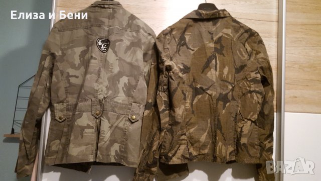 Два броя памучно маскировачно милитъри камуфлажно сако 25лв /бр, снимка 4 - Сака - 35061502