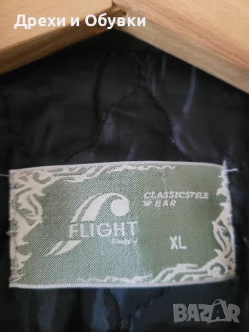 Черно дълго зимно яке ХЛ , снимка 4 - Якета - 48757513