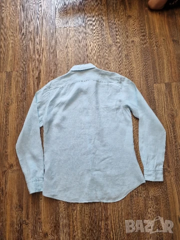 Страхотна мъжка риза UNIQLO размер S , 100% лен , снимка 7 - Ризи - 51018974