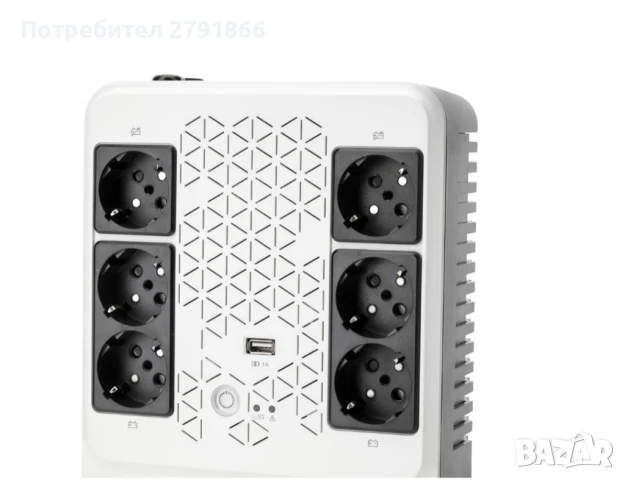 Legrand Keor Multiplug UPS с USB, 6 защитни контакта (Schuko),мощност 800 VA,номинална активна 480 W, снимка 8 - UPS захранвания - 51302817