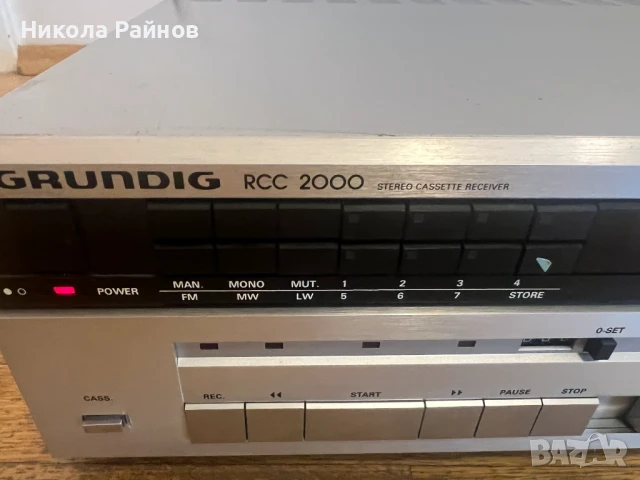Винтидж HiFi стерео Дек Ресийвър GRUNDIG RCC 2000, снимка 3 - Ресийвъри, усилватели, смесителни пултове - 51421243