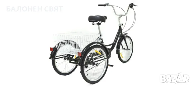 8 скоростна 20 цола Нова Триколка Велосипед с багажен кош 3 спирачки, снимка 6 - Велосипеди - 50167263