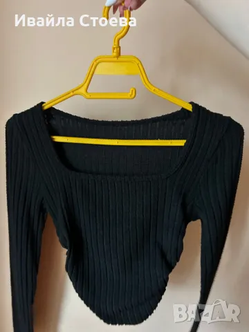 Черна дамска блуза