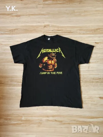Оригинална мъжка тениска Gildan x Metallica Jump in the fire