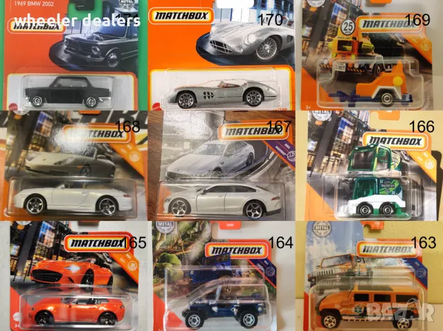 Метални колички Мачбокс Matchbox от различни години в мащаб 1:64 Част2, снимка 6 - Колекции - 50051522