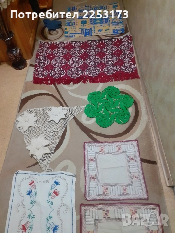 Бродирано битово каре върху панама.Различни видове карета., снимка 11 - Декорация за дома - 38999916