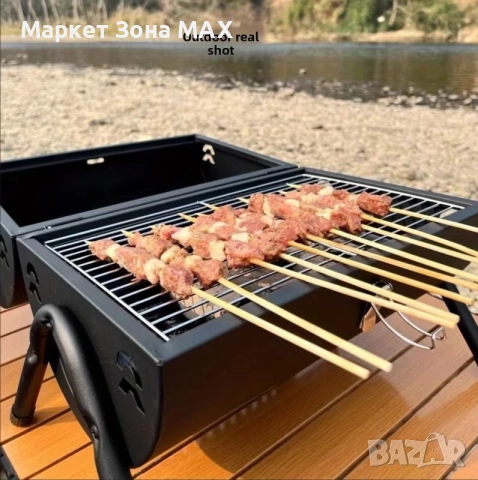 Мобилна метална двойна пещ за барбекю – перфектният подарък за открито! , снимка 4 - Барбекюта - 52927456