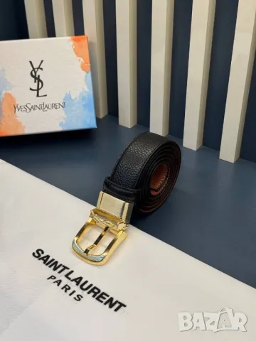 колани от естествена кожа в кутия  3см ysl saint laurent, снимка 3 - Колани - 50416669