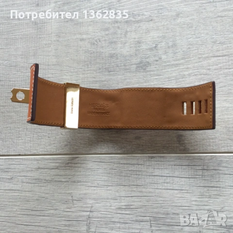 НОВА оранжева гривна от естествена кожа HERMES Paris Collier de Chien , снимка 13 - Гривни - 54033291