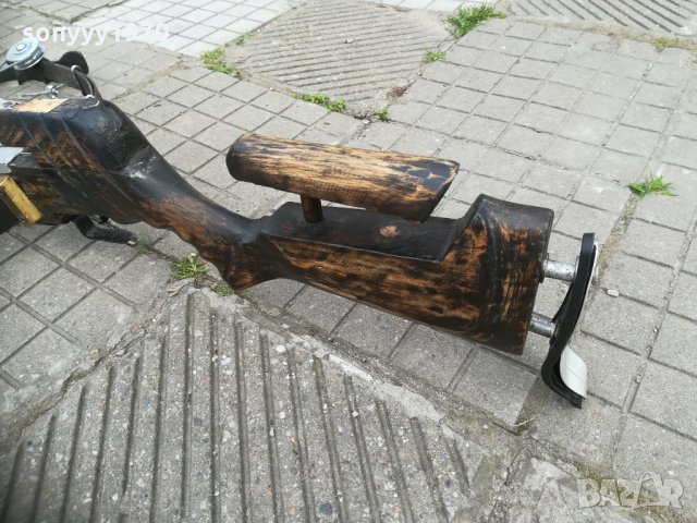 арбалет дърво/метал-84х52см-антик 0903211756, снимка 10 - Антикварни и старинни предмети - 32098168