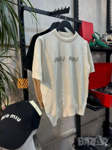 дамски блузи Miu miu , снимка 3 - Тениски - 51294176