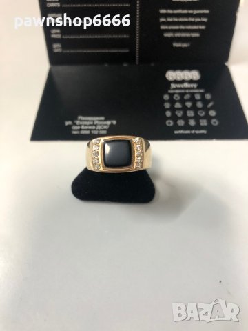 Златен пръстен 14 карата , снимка 3 - Пръстени - 38366256