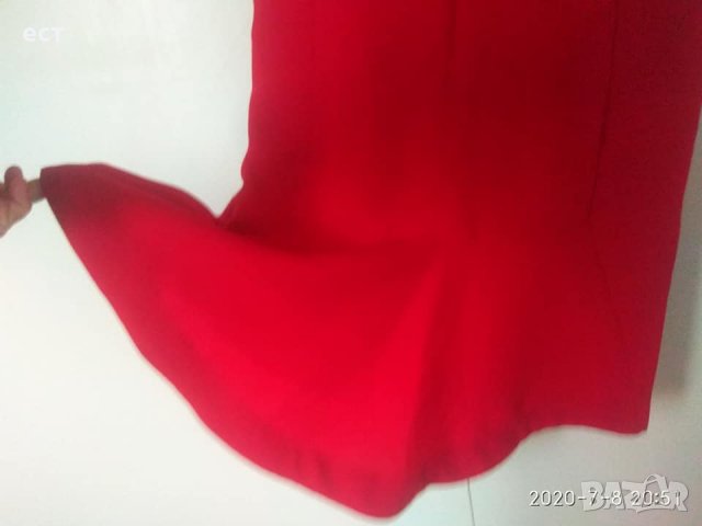Червена  рокля, снимка 3 - Рокли - 33772400