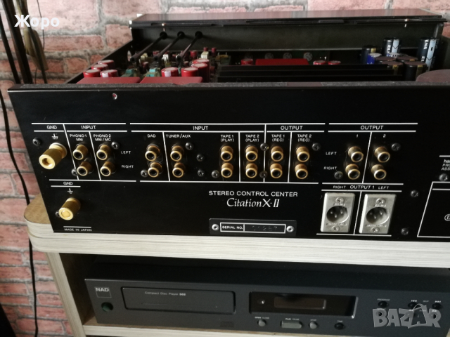 ⏯️С клип. Harman Kardon Citation X II class A preamp dual RIAA MM MC., снимка 14 - Ресийвъри, усилватели, смесителни пултове - 44573765