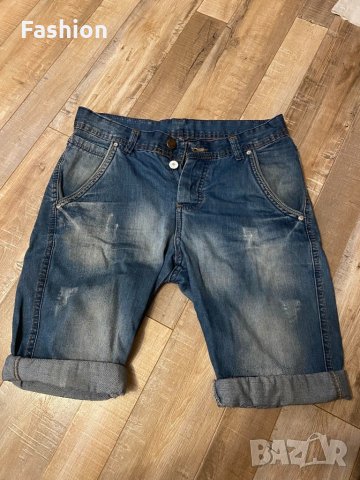 Мъжки къси дънкови панталони, снимка 3 - Къси панталони - 33790735