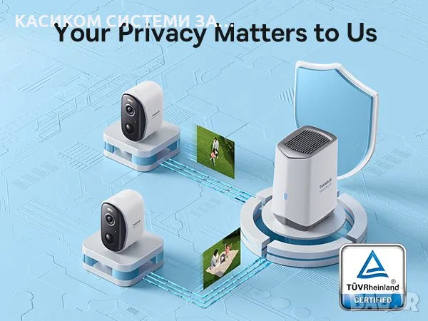 BASEUS Смарт камера външна Security N1, 2K, 16GB EMMC, WiFi (2-камери + HomeStation Kit, снимка 3 - IP камери - 56314337