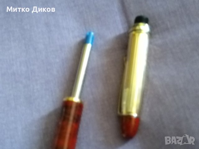 Дебела маркова метална химикалка ролер Кардура дебел пълнител, снимка 8 - Други - 42134362