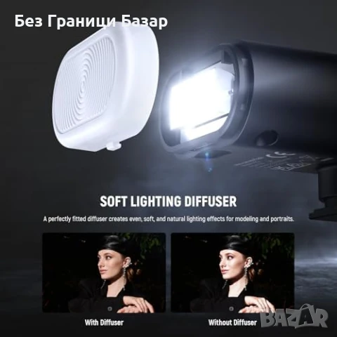 Нова Компактна фото светкавица NEEWER BASICS за камери с hot shoe фото, снимка 6 - Светкавици, студийно осветление - 51146063