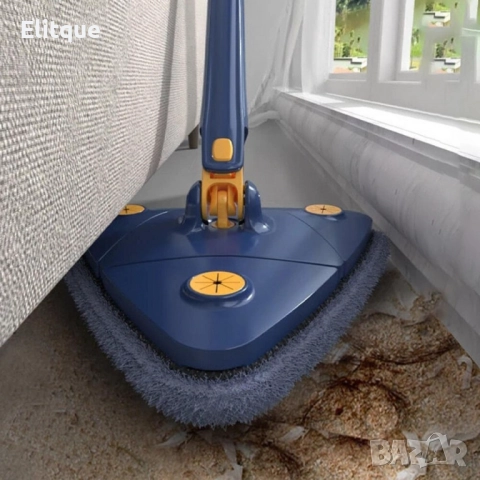 Разтегателен триъгълен моп 360  - ПРОМОЦИЯ  1 БР без кутия, снимка 8 - Други стоки за дома - 52901513