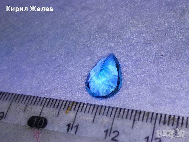 ПРЕКРАСЕН ЮВЕЛИРНО ФАСЕТИРАН ГОЛЯМ НАТУРАЛЕН СИН ЦИРКОНИЙ Скъпоц. КАМЪК За ИНКРУСТИРАНЕ в БИЖУ 40699, снимка 5 - Други - 42760865