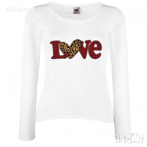 Дамска тениска Love Gnome Valentine's 9, снимка 3 - Тениски - 35552031