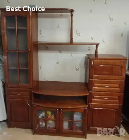 Масив секция + скрин + маса + 6 стола, снимка 3 - Секции и витрини - 50424130