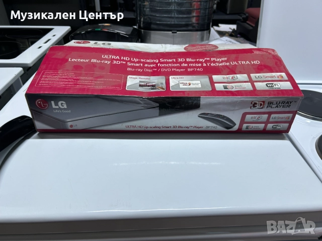LG Blu Ray плейър BP740 Ново състояние, снимка 2 - Плейъри, домашно кино, прожектори - 52991186