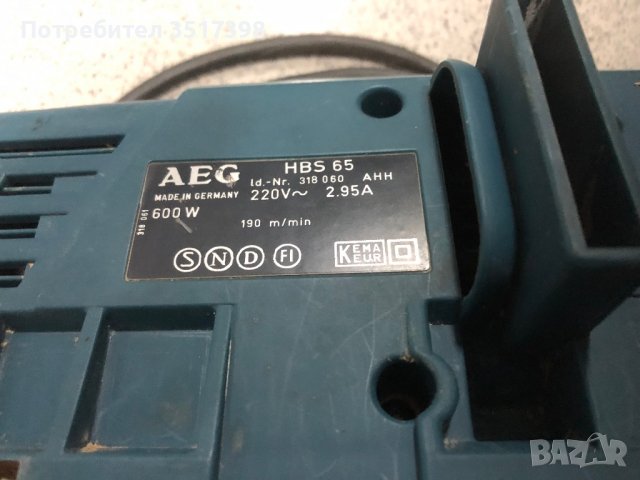 Профи лентоф шлайф АЕG, снимка 3 - Бормашини - 38517433