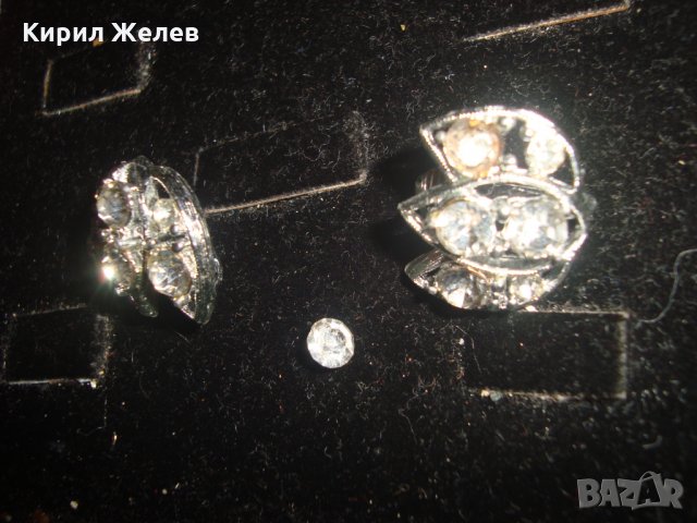 СРЕБРИСТИ КРАСИВИ ОБЕЦИ с КРИСТАЛИ 17563, снимка 6 - Обеци - 31260125