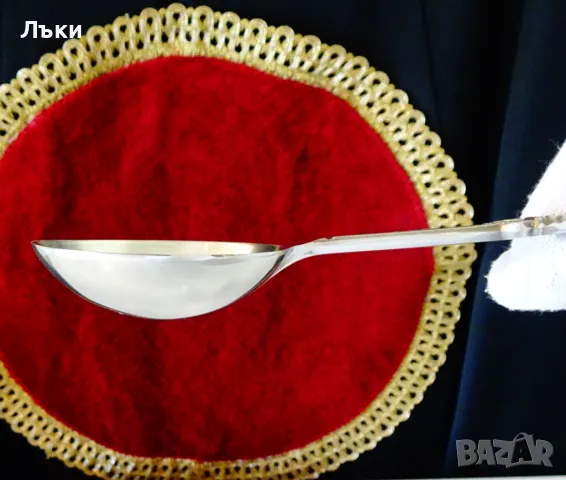 Калаена лъжица с фигури на съпрузи за калаена сватба., снимка 6 - Антикварни и старинни предмети - 50380073