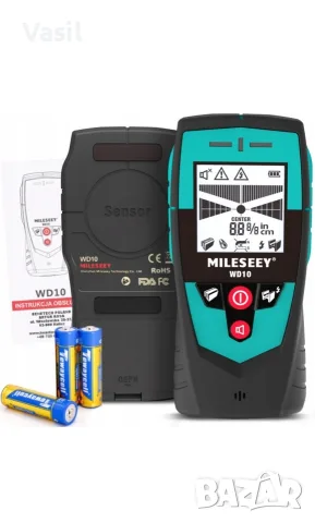 Детектор за кабели и метали Mileseey WD10