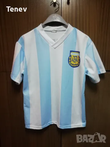 Аржентина Марадона 1986 футболна тениска фланелка размер S Maradona Argentina , снимка 2 - Тениски - 49852560