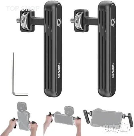 Нов 360° Въртящи Се Дръжки за Снимане Видео iPhone Samsung - NEEWER, снимка 5 - Друга електроника - 49956903