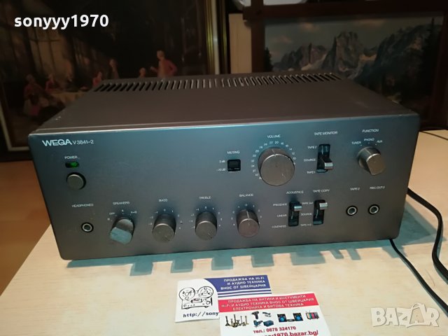 WEGA v3841-2 amplifier-made in japan-внос швеицария, снимка 2 - Ресийвъри, усилватели, смесителни пултове - 29487083