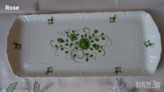 Royal Tettau Grüne Blume Porzellan – изключително бял, фин, костен порцелан, снимка 17 - Сервизи - 51588903