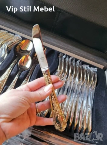 Прибори за хранене Solingen 24k позлата , снимка 6 - Прибори за хранене, готвене и сервиране - 54143226