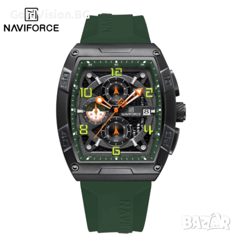 Naviforce 8052 – Green – луксозен спортен часовник хронограф за мъже