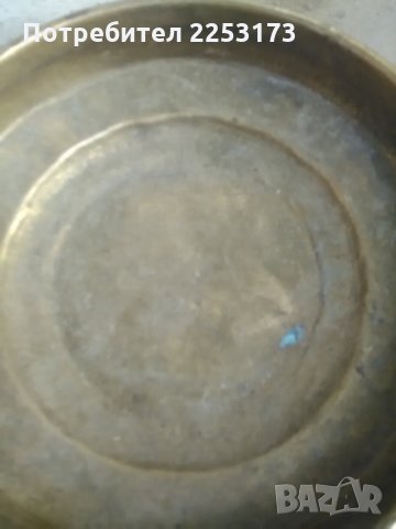 Бронзова чиния( купа) с дрьжки, снимка 3 - Декорация за дома - 29443902