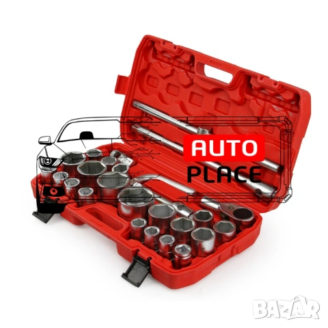 Шестостенно камионско гедоре 26 части 3/4″ и 1″ 21 – 65 мм Mar-Pol, снимка 3 - Гедорета - 53936073