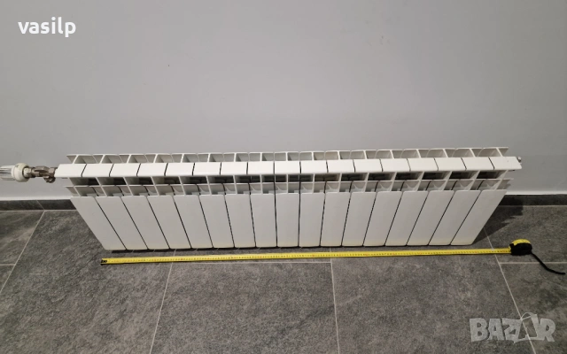 Алуминиев радиатор 17 секции / глидера, 140см х 43см с терморегулатор