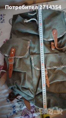 Стара брезентова раница , снимка 8 - Антикварни и старинни предмети - 51985143