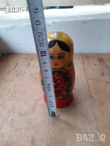 Матрьошка стара руска дарвена кукла 4 в 1, снимка 6 - Антикварни и старинни предмети - 54030893